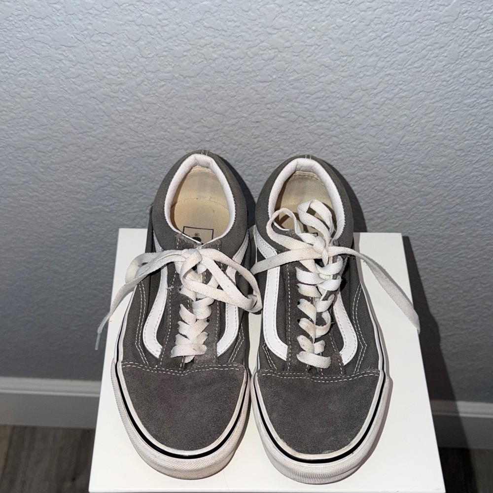Vans Gray and White Women's Sneakers